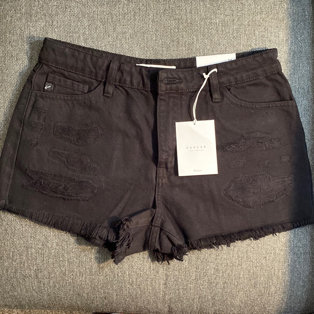 KanCan black jean shorts